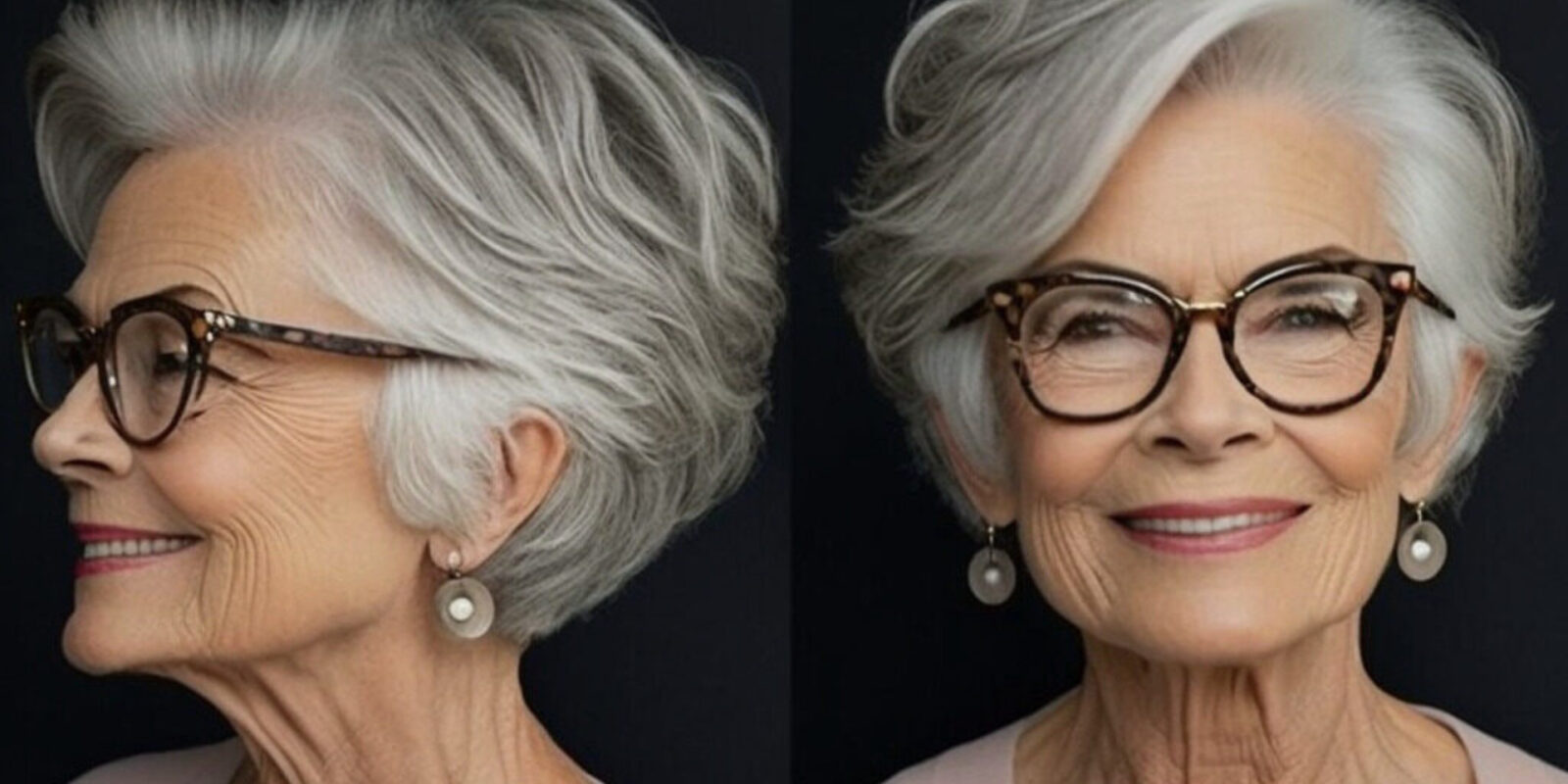 Schicke Frisuren ab 60 mit Brille: So wirkst du jünger und frischer