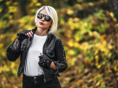 Bikerjacke kombinieren