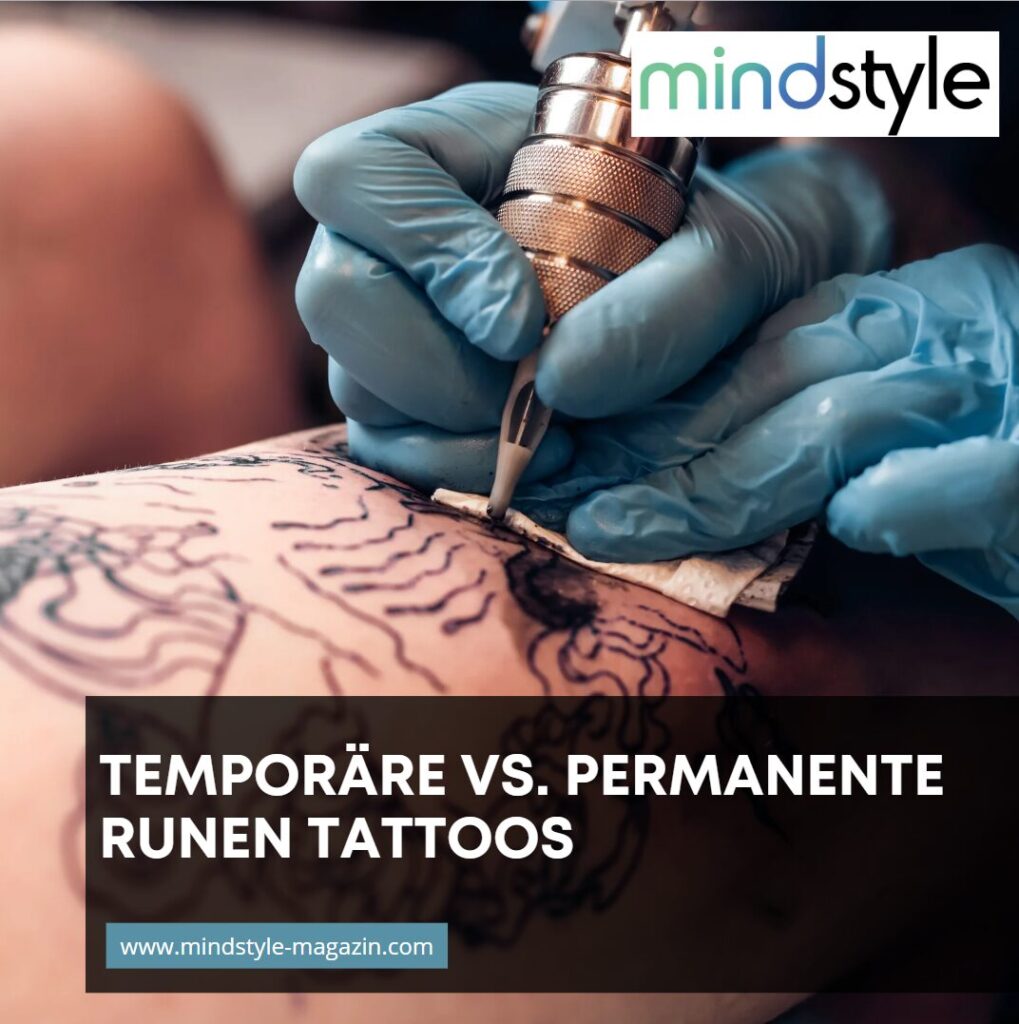 Temporäre vs. permanente Runen Tattoos